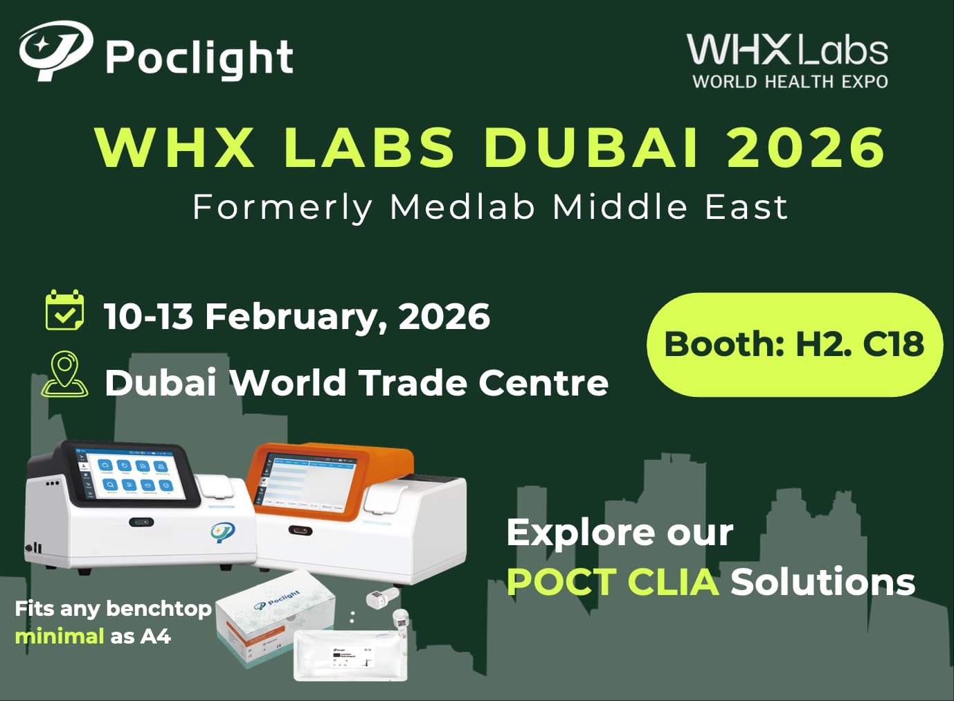 Poclight, WHX Labs Dubai 2026'da: Küresel Odak, Dubai'de Buluşma
